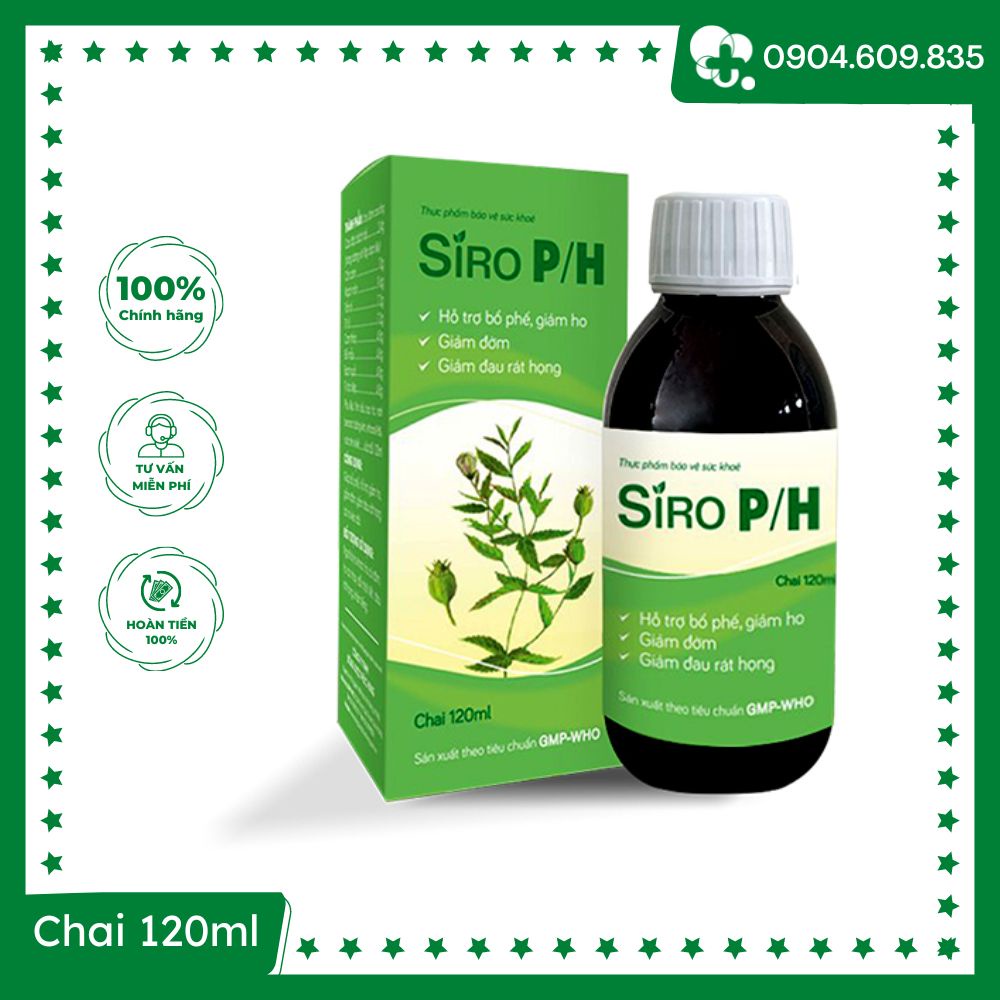 Siro P/h -hỗ trợ giảm ho