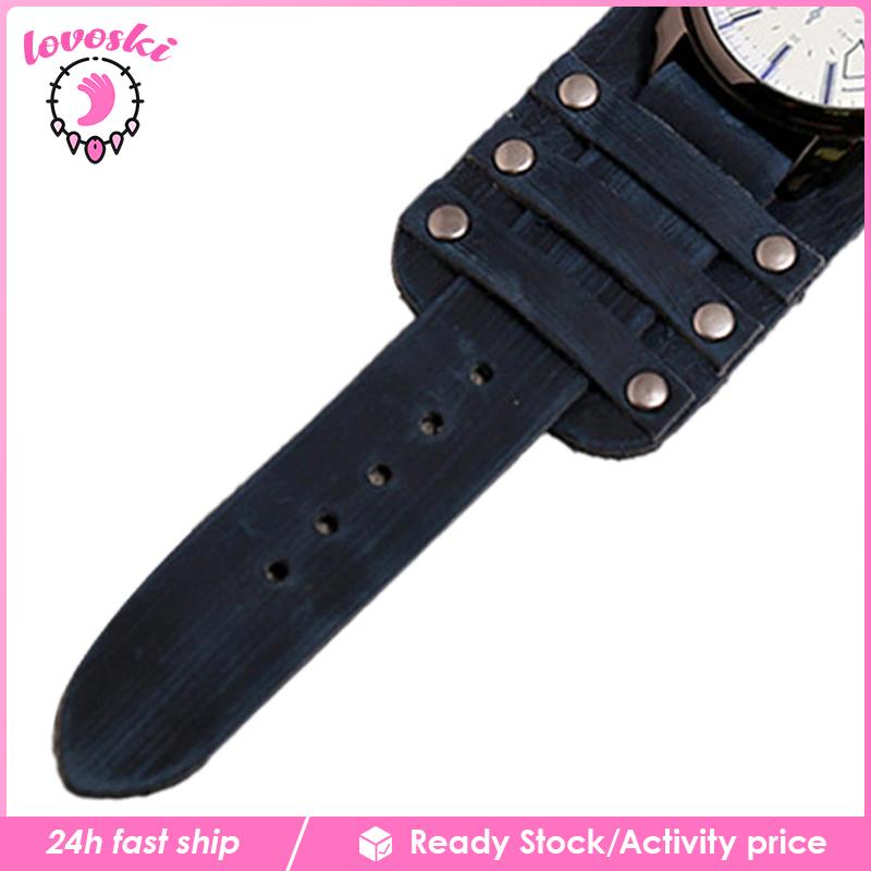 Đồng Hồ Nam Dây Da Thật Phong Cách Retro