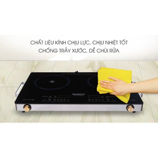 Bếp hồng ngoại đôi Sanaky SNK-203HGNW