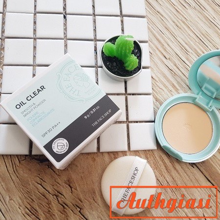 Phấn phủ nén TFS Oil Clear Smooth Bright Blotting Pact SPF30/PA++ trang điểm kiềm dầu 9g | BigBuy360 - bigbuy360.vn