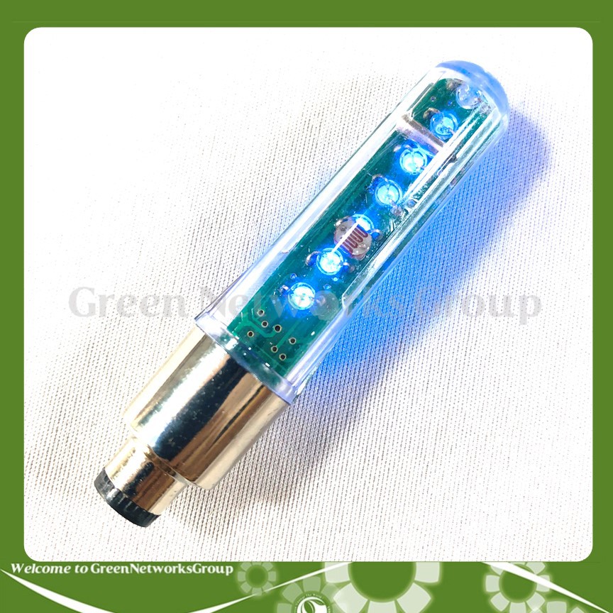 Đèn led van vòi phát sáng chạy ra chữ Greennetworks ( Kiểu chữ-hình giao ngẫu nhiên )