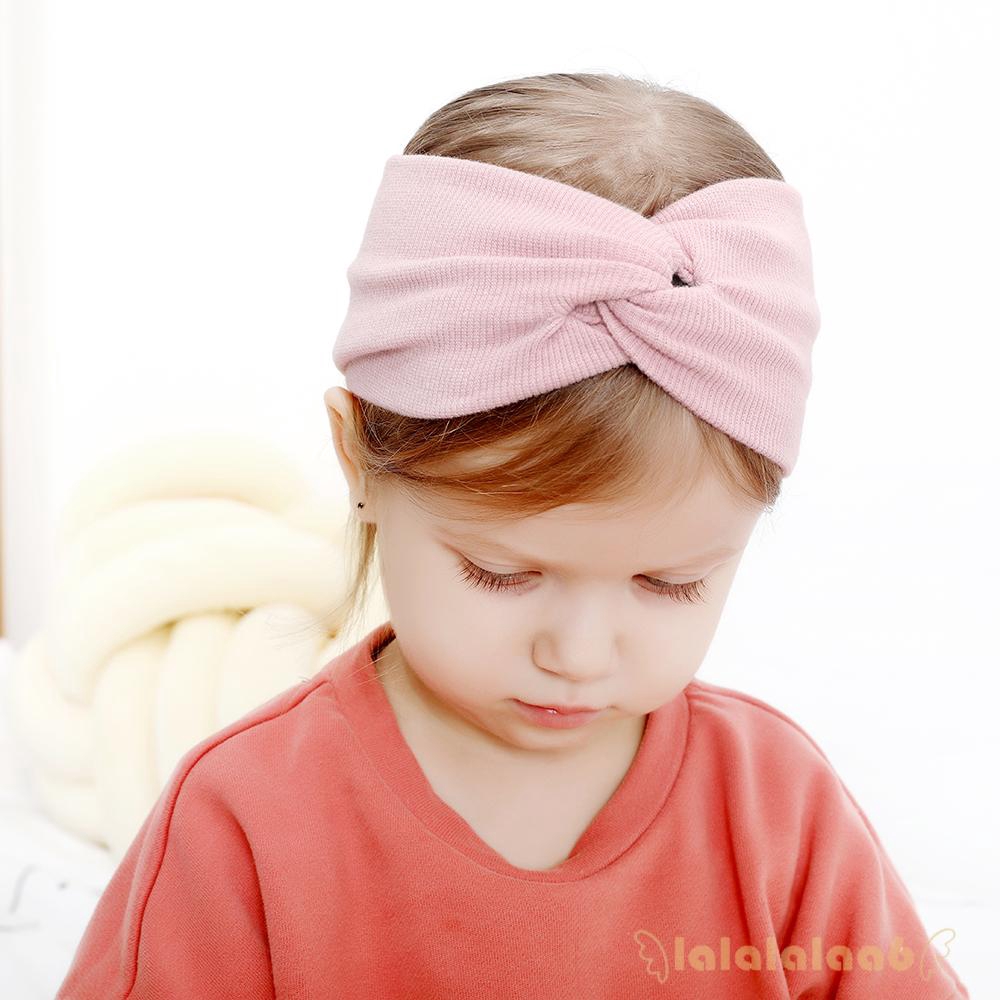 ◕ω◕Girl Knitted Cross Elastic Bow Hair Band Accessories