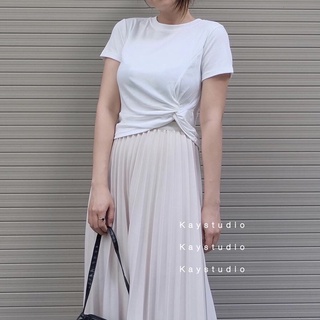 [KAYSTUDIO] ÁO CROP XOẮN TRẮNG - ACXT