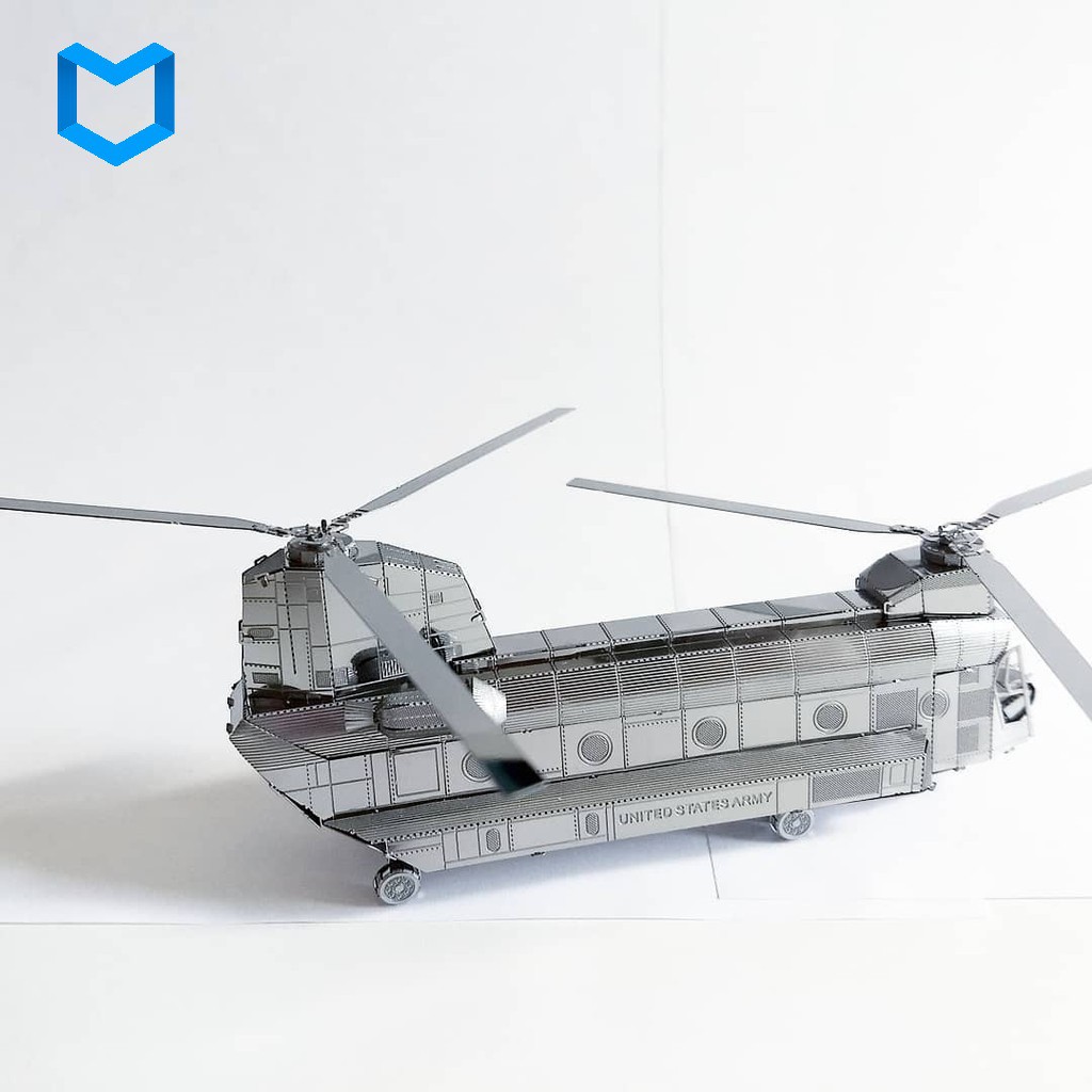 MÔ HÌNH 3D KIM LOẠI LẮP RÁP MÁY BAY CH47 CHINOOK
