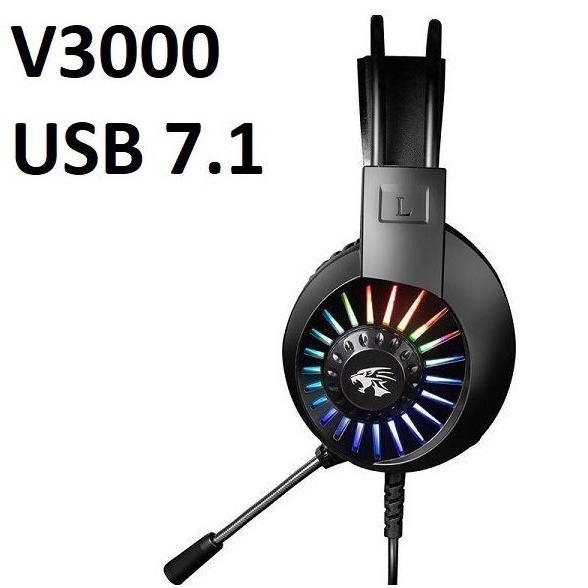 TAI NGHE CHUYÊN GAME CÓ MIC LED CẦU VỒNG V3000