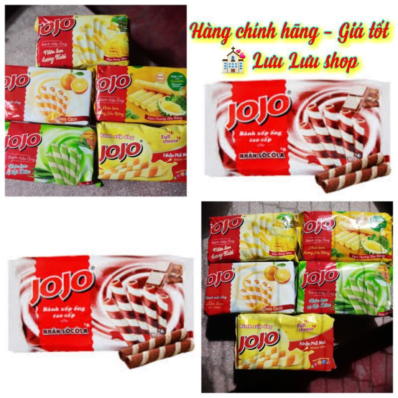 Bánh quế Jojo nhân kem các loại gói 125gr