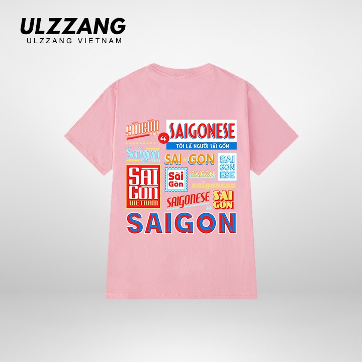 Áo thun tay lỡ ULZZANG cotton dáng unisex form rộng in hình sài gòn | BigBuy360 - bigbuy360.vn