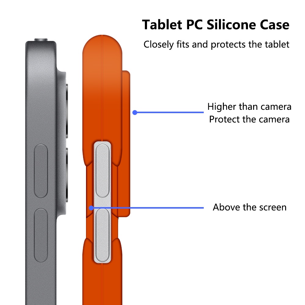 Ốp Máy Tính Bảng Silicon Mềm Có Giá Đỡ Cho ipad pro 11 12.9 mini4/5 air4/air5 10.9 ipad 5/6/7/8/9 10.2 air3/pro 10.5 9.7 air1/air2 2017/2018