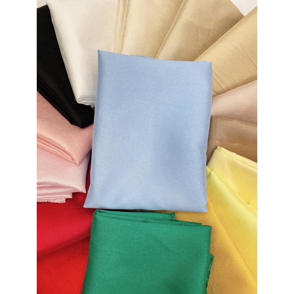 ⚡Siêu rẻ⚡ Vải tafta ánh nhũ lấp lánh dùng may váy, đầm, áo dài cách tân