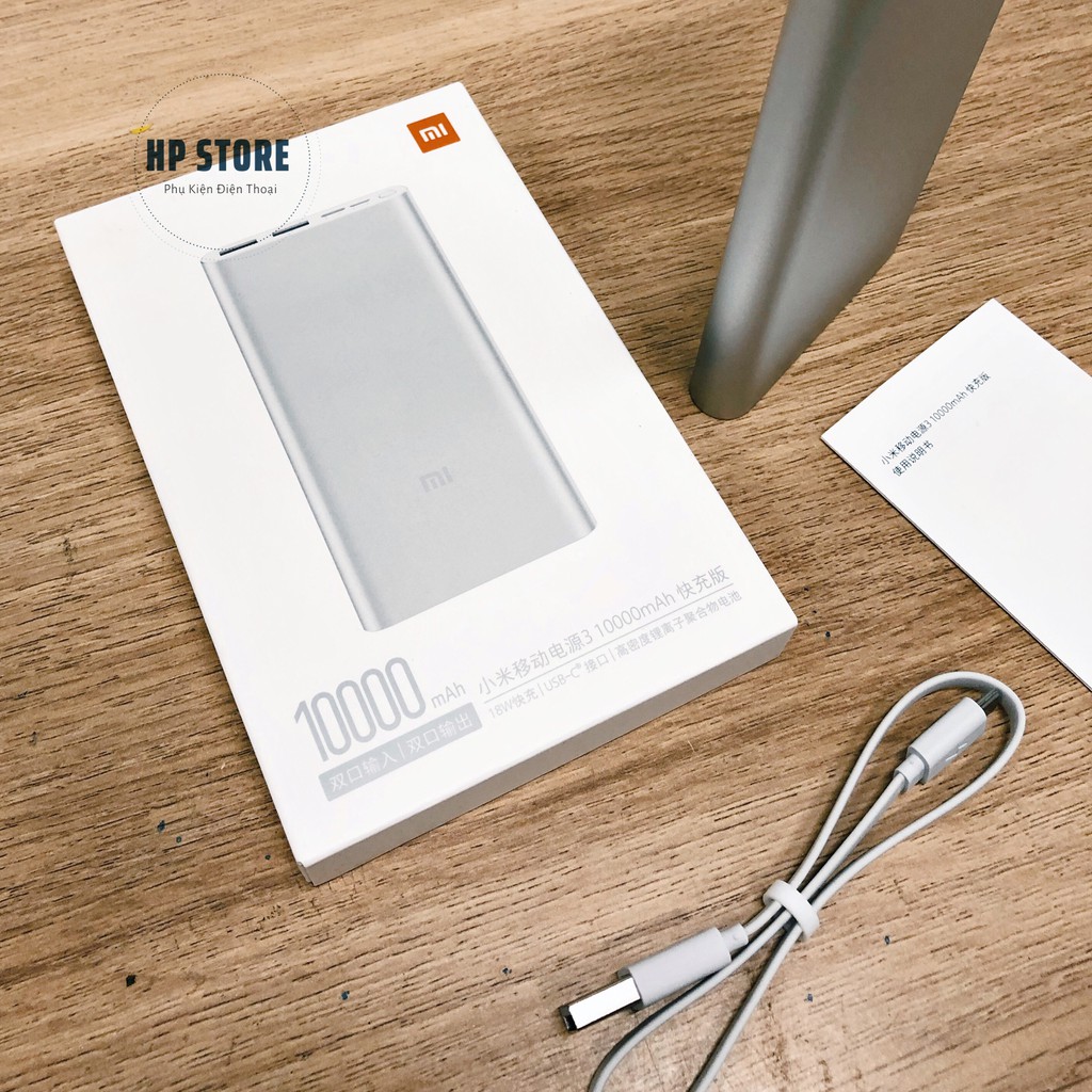 Pin Sạc Dự Phòng Xiaomi 10000mah Gen 3 Chính Hãng, Hỗ Trợ Sạc Nhanh 18W Bản Quốc Tế - Bảo Hành 6 Tháng