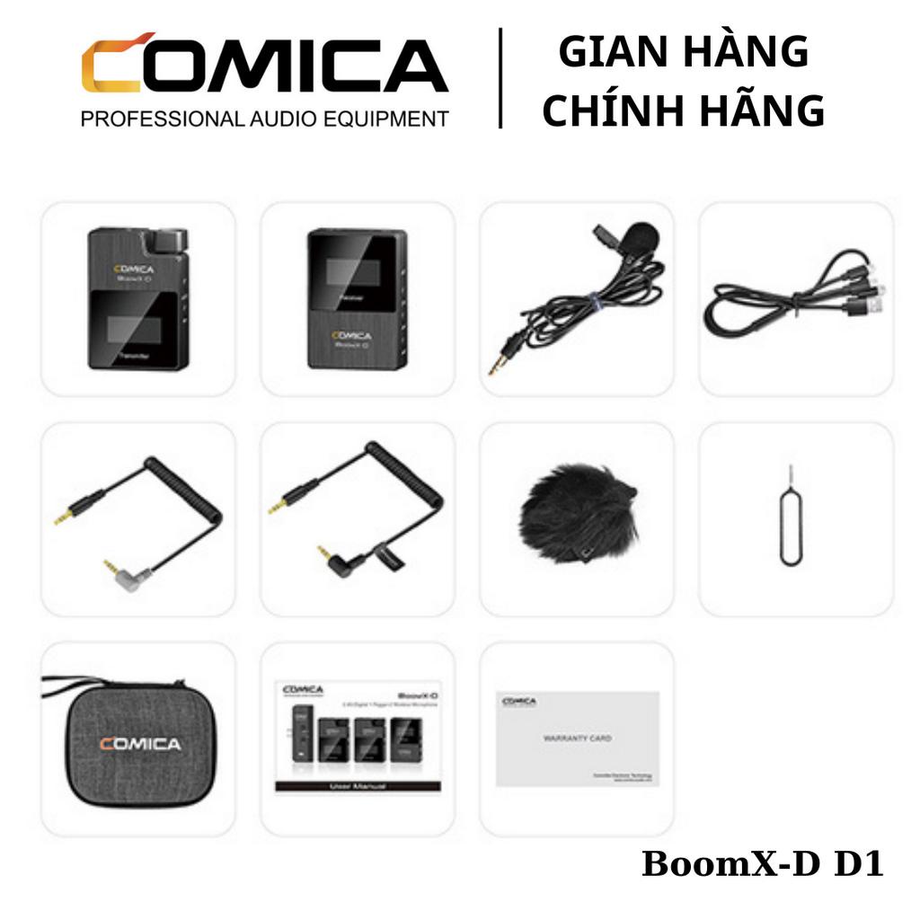 COMICA BOOMX-D D1 / D2 - Mic Thu Âm Không Dây Cho Điện Thoại & Máy Ảnh - Hàng Chính Hãng / Bảo Hành 12 Tháng