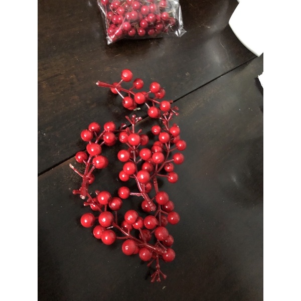 chùm đào đông/cherry trang trí Noel
