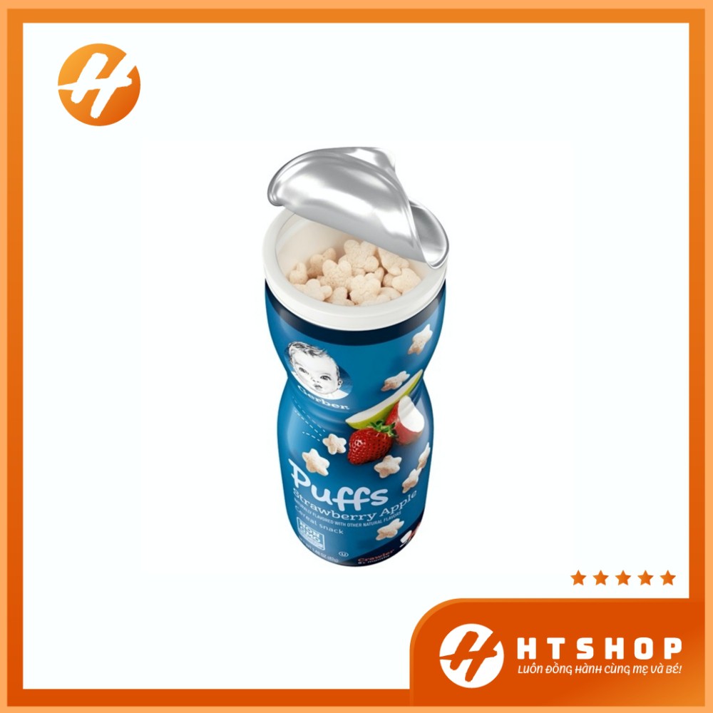 Bánh Ăn Dặm Hình Sao Gerber Puffs Hộp 42Gram