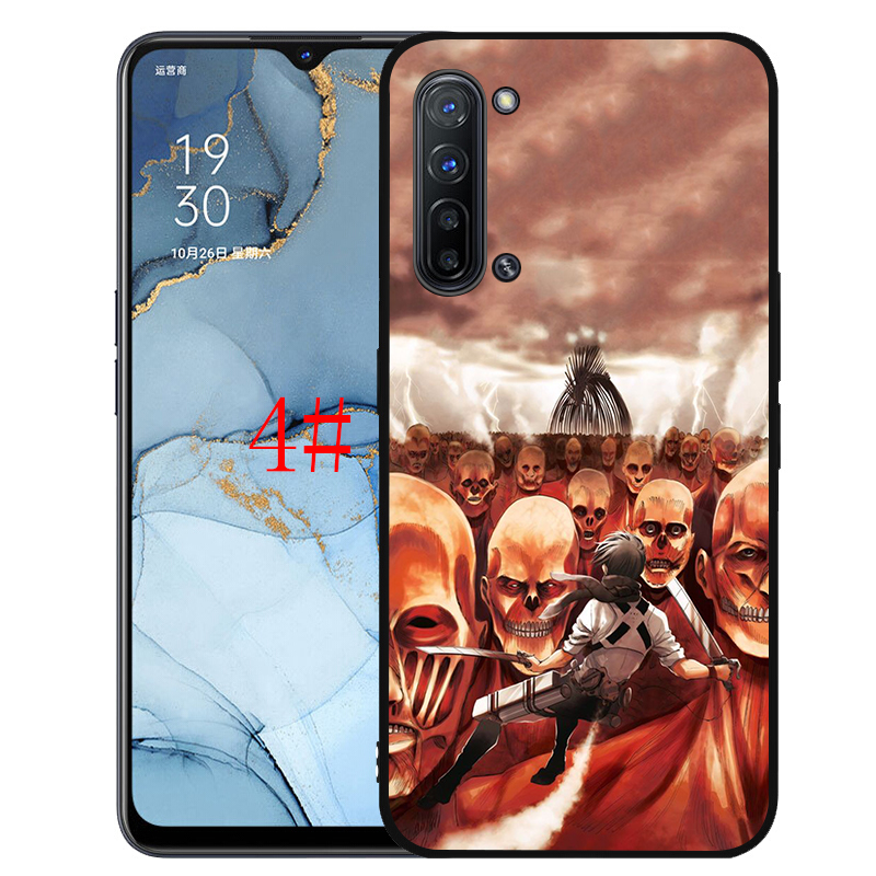 Ốp Lưng Silicone Mềm In Hình Attack On Titan Cho Realme 2 3 Pro A5 Q X Lite Xt X2 X3 X50