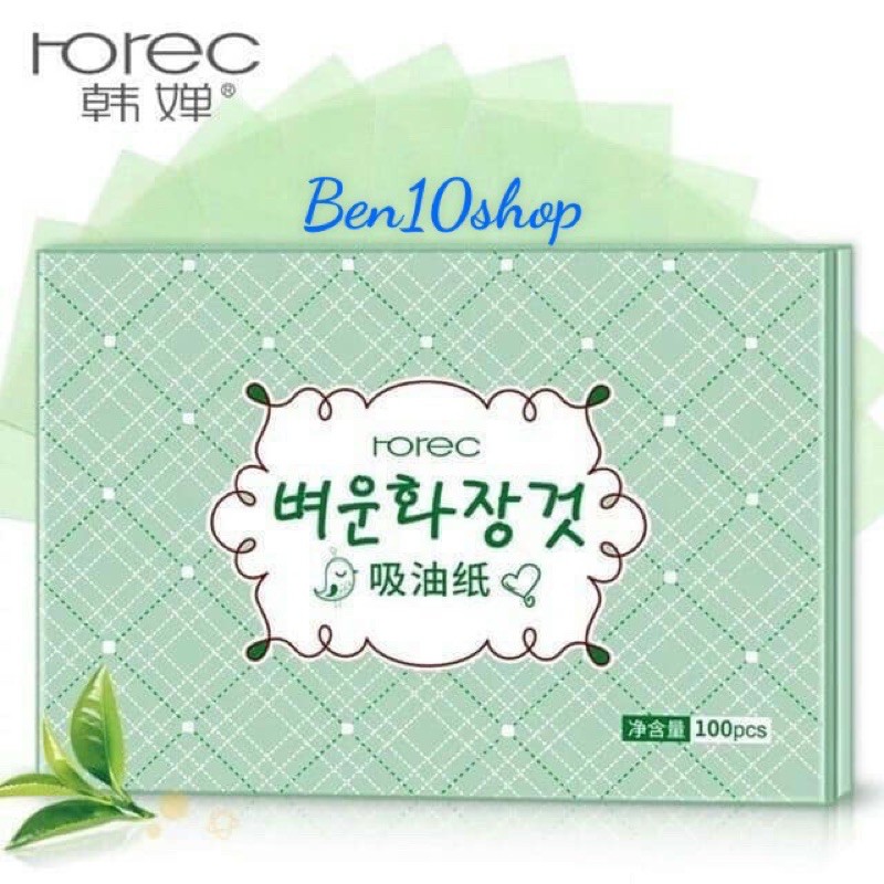 Gói 100 tờ giấy thấm dầu Rorec