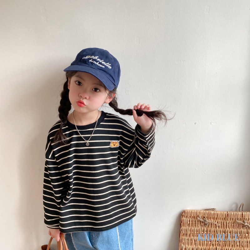 Quần Yếm Denim Dáng Rộng Thời Trang Mùa Thu Phong Cách Hàn Quốc Cho Bé Gái