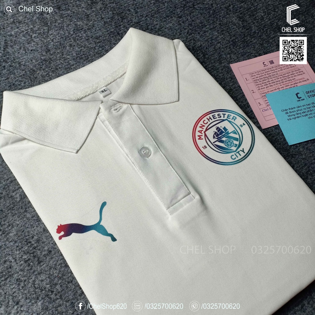 Áo polo cao cấp Man City gradient 2021/22 [ẢNH THẬT]