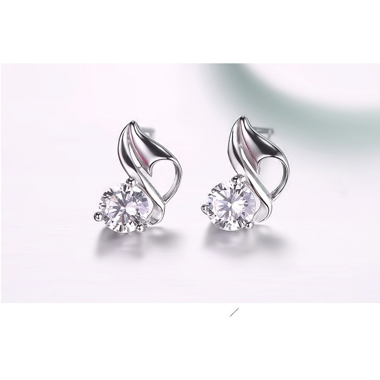 Khuyên Tai Bạc 925 Hình Vỏ Sò Đơn Giản Cổ Điển Thời Trang Cho Nữ-S1