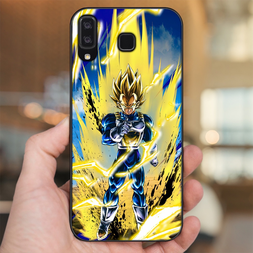 Ốp lưng Samsung A8 Star viền đen in hình Vegeta Dragon Ball