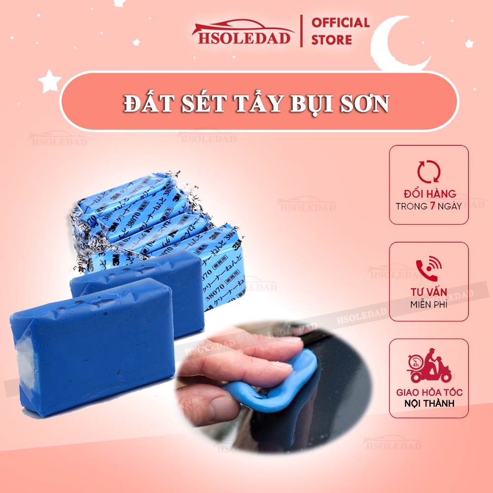 Đất sét tẩy bụi sơn, nhựa đường, dầu mỡ cho ô tô