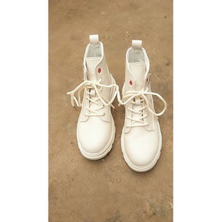 (Sẵn GIày boot ulzzang cổ cao chất da PU