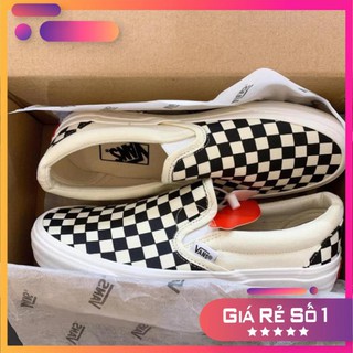 Giày 𝐕𝐀𝐍𝐒 Vaul Lười Caro Siêu Hot, Giày Sneaker Caro hót trend