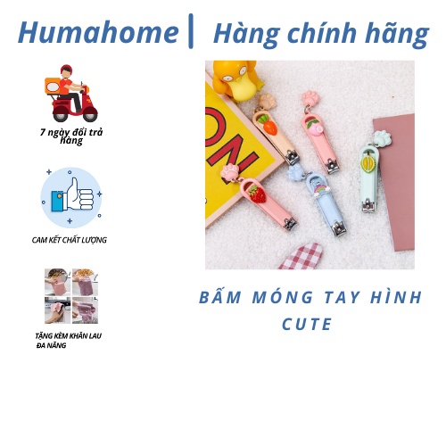 Bộ Bấm Móng Tay HuMaHome Hình Thú, Trái Cây Đáng Yêu (Giao Ngẫu Nhiên)