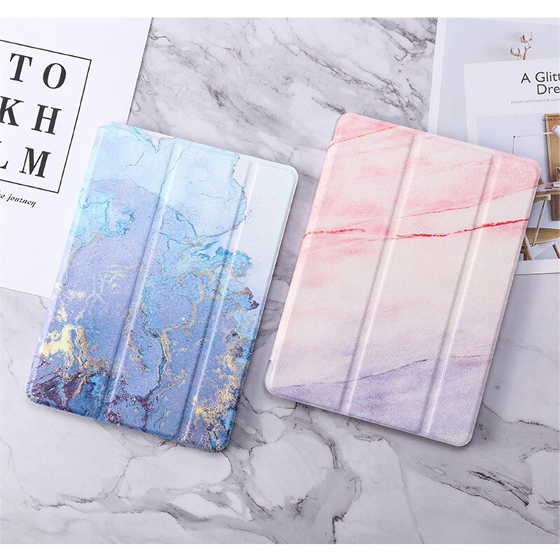 Bao da họa tiết đá cẩm thạch thích hợp cho Ipad 10.2 7 8 Th Air 4 10.9 2017 2018 Ipad 234 Mini 4 5 Pro 9.7 11 10.5 Air 3
