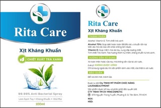 CHAI XỊT KHÁNG KHUẨN RITA CARE