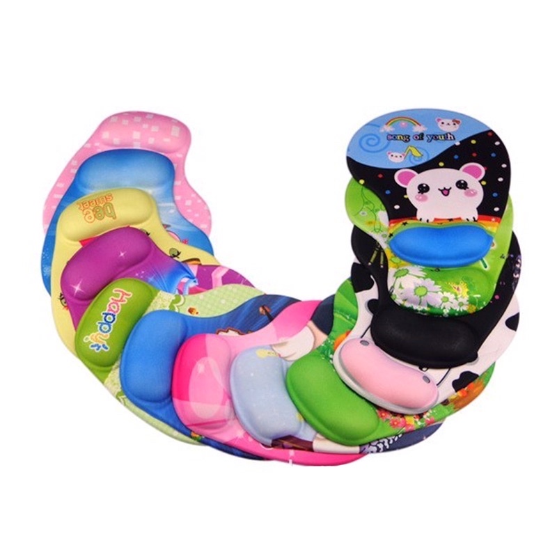 Tấm lót chuột, bàn di chuột có đệm đỡ cổ tay hình thú giao ngẫu nhiên