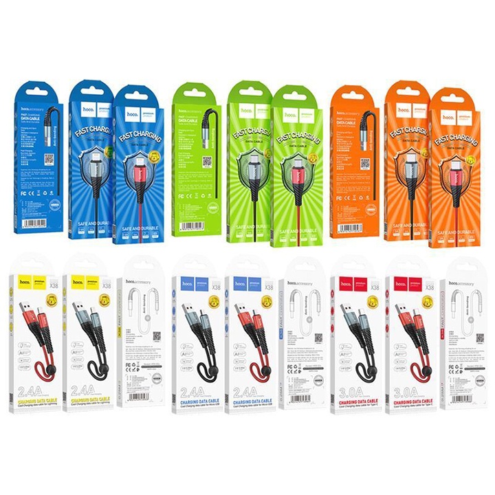 Dây Sạc nhanh Hoco X38 ( Type C-- Micro USB ) (5V-2.4A) Dài 1M-BH 12 Tháng