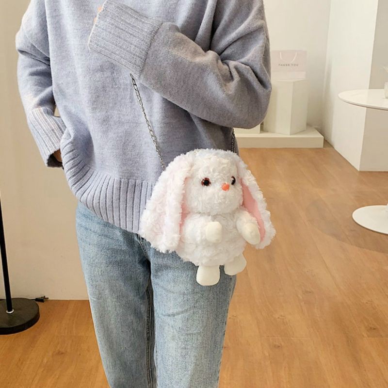 Túi Đeo Chéo Nữ Hình Cún Tai Dài Siêu Dễ Thương