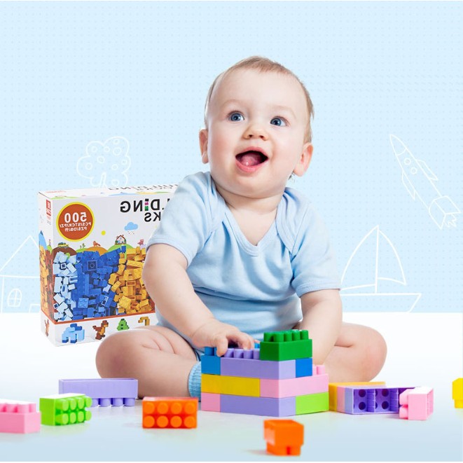MÔ HÌNH BỘ LẮP GHÉP LEGO SIÊU TRÍ TUỆ 500 CHI TIẾT SIÊU ĐẸP