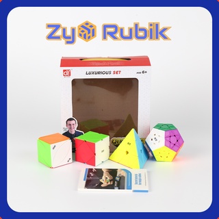 Combo Rubic Biến Thể Qiyi 2x2 3x3 ( Không Viền ) - ZyO Rubik