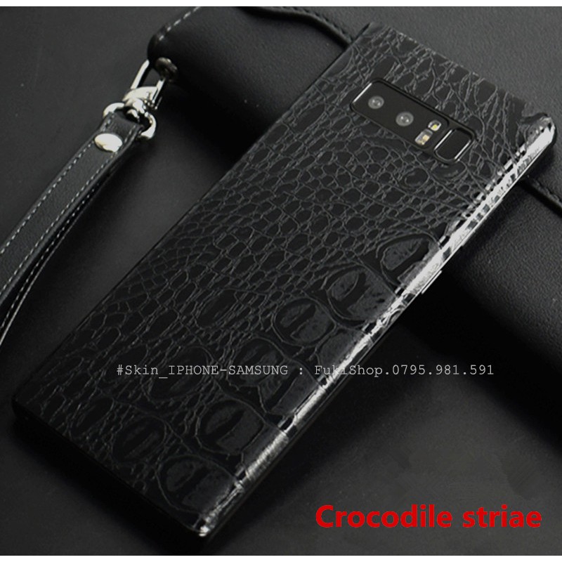 Tấm Dán Skin FULL Viền Họa tiết Da Cá Sấu Note8 Note9 Note10 Note10+ Note10Lite ZFlip S20 S20Ultra S20+ S10 A70