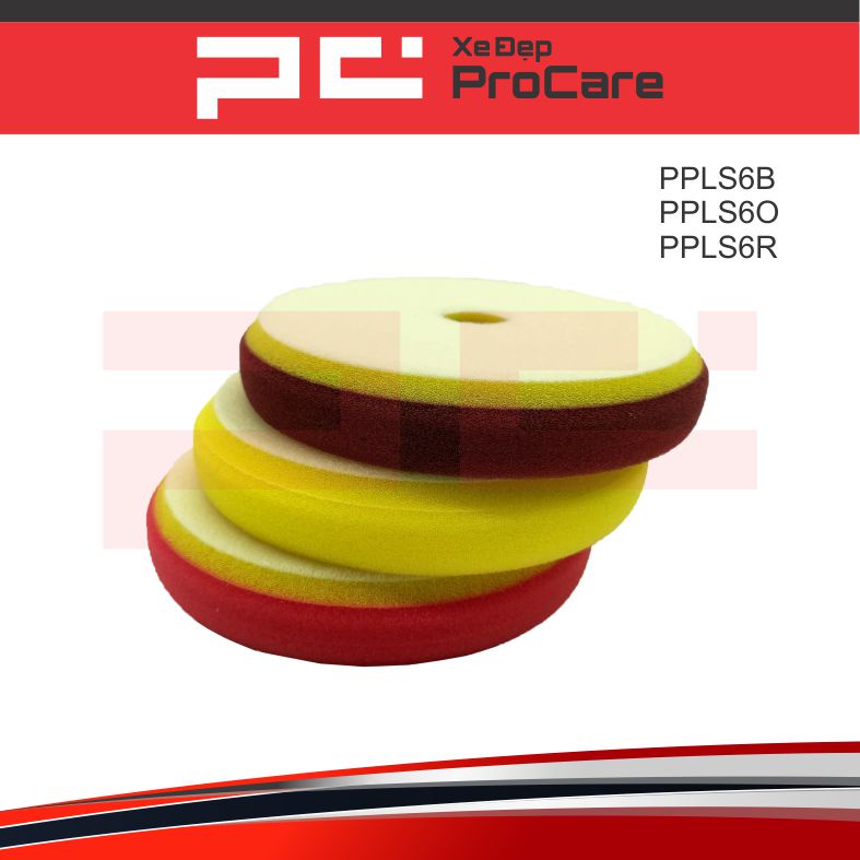Phớt đánh bóng SPTA 6inch - bước 1 - bước 2 - bước 3 (có lớp lót) - PROCARE