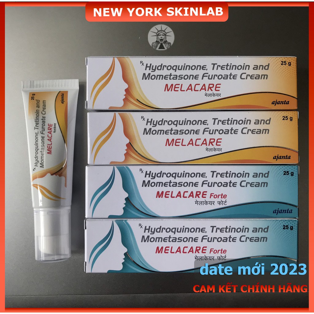 Kem Melacare cream (25g), hết nám, giảm mờ thâm nám, dưỡng trắng và làm sáng da - 2% hydroquinone và 0.025% tretinoin