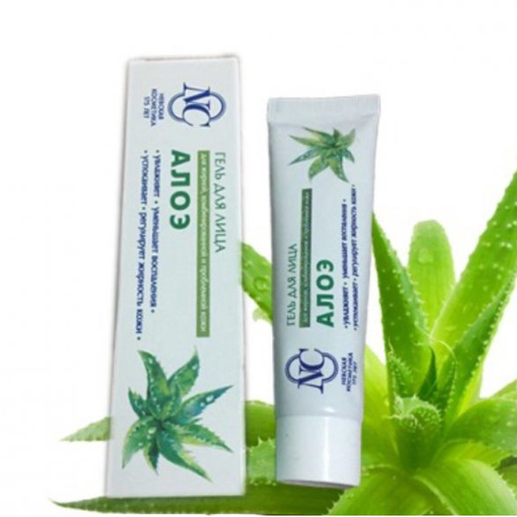 kem giảm mụn NC Nga gel lô hội giảm mụn ẩn mụn đầu đen mụn trứng cá mụn cám se khít lỗ chân lông cam kết hết mụn..