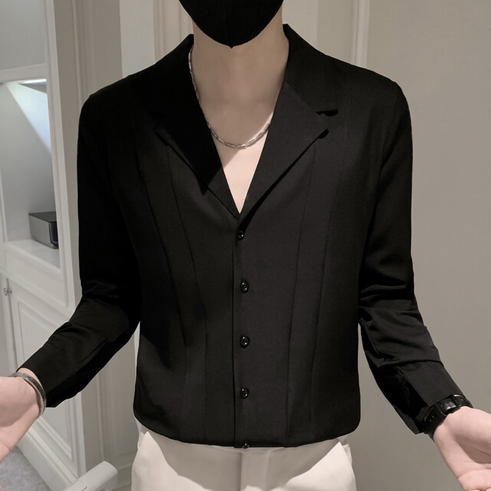 Áo sơ Mi, Áo sơ Mi Nam dài tay cổ vest chất liệu Cotton cao cấp, mát mẻ, thấm mồ hôi, không nhăn, không nhàu,mã N34