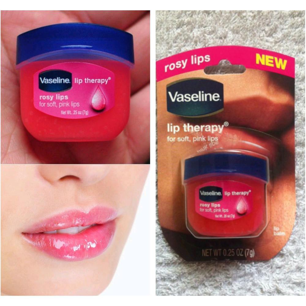 Son dưỡng môi làm hồng môi trong 2 tháng Vaseline Rosy lips [Đảo bảo chinh hãng Mỹ 100%]