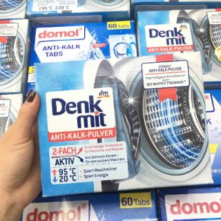 (Hàng chuẩn Đức)Combo 10 Viên vệ sinh lồng giặt Denkmit