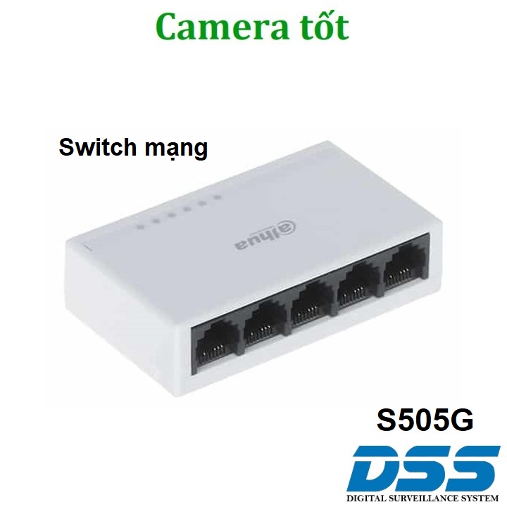 Bộ chia mạng Switch Dahua 5 cổng PFS3005 8 cổng PFS3008, Tốc Độ 100Mb ( DSS PP )