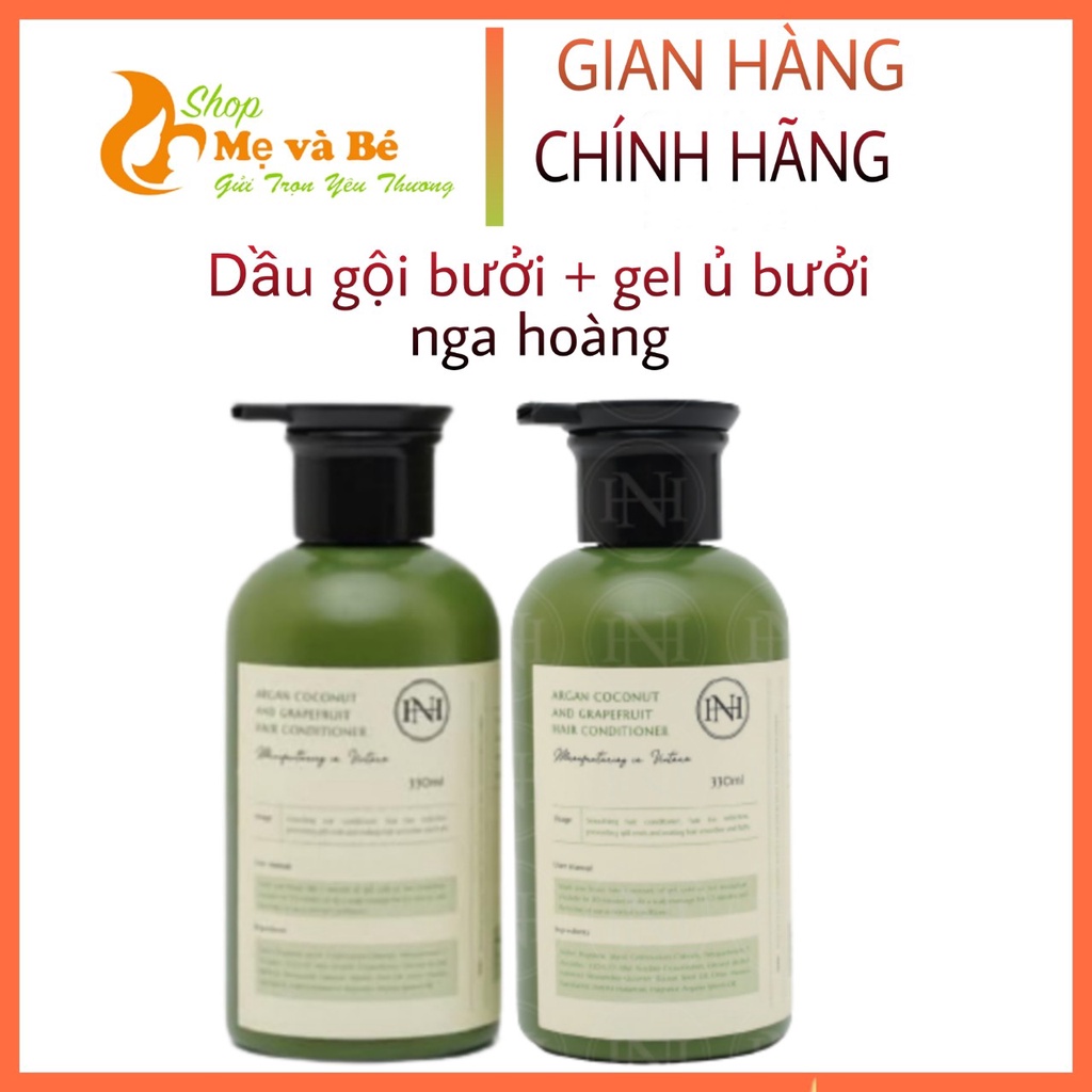 Combo Gel ủ bưởi Nga Hoàng + Dầu gội bưởi Nga Hoàng- ngăn rụng tóc,kích thích mọc tóc hiệu quả-Hoai_ha_thai9x