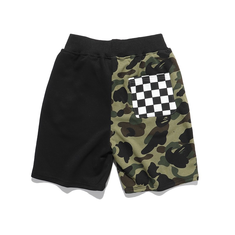 [HÌNH THẬT] QUẦN SHORT BAPE XANH ĐEN-DRAGON STORE THỦ ĐỨC