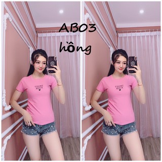 Áo thun thái nữ form ôm AB03
