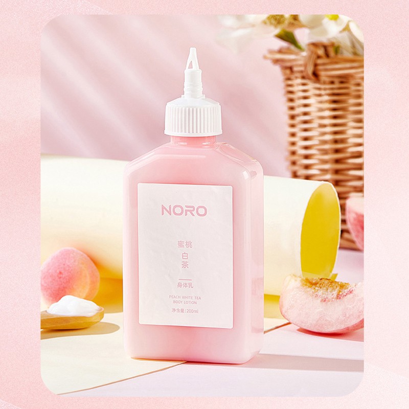 Kem dưỡng thể Noro Peach White Tea Sữa dưỡng ẩm giữ hương thơm lâu 200ml HSDT1