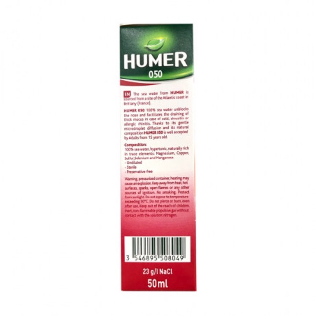 Xịt mũi chống ngạt Humer 050 người lớn chính hãng