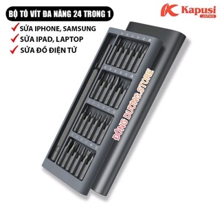 Chính Hãng- Bộ tua vít đa năng 24 đầu vít Kapusi đầy đủ phụ kiện