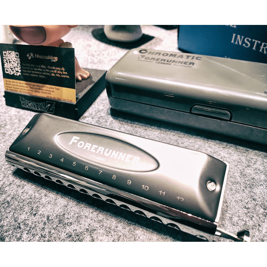 Kèn harmonica chromatic Easttop T 1248NV Forerunner Không Có WindSaver không tạo tiếng lạch bạnh khi thổi có clip