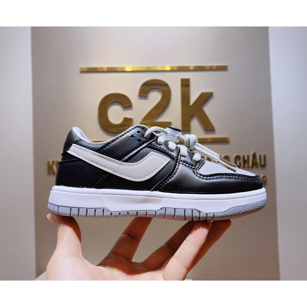 [Hàng Cao Cấp] Giày Trẻ Em Nikee Da Trơn Cổ Thấp Thể Thao Phong Cách-FREE SHIP XTRA-SK15